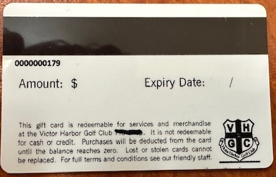 Victor Harbor Golf Club Gift Cards