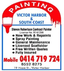 Steve Robertson Painter Victor Harbor Home House Business professional