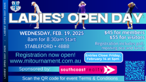 Ladies Open Day 2025 Poster Victor Harbor Golf Club
